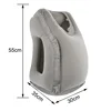Inflatable Travel Sleeping Bag Portable Cushion Neck Pillow for Men Women Outdoor Airplane Flight Train Sleeping Easy 4