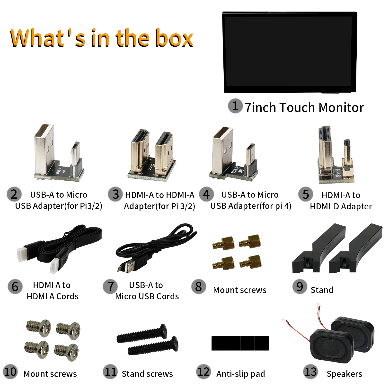 WIMAXIT Raspberry Pi 3 4  B 3 7 ġ ġ ũ HDMI  ÷, USB  IPS 178 , ĸ Ŀ  ĵ , 1024x600
