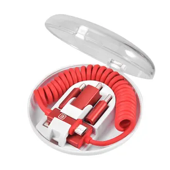 

One Drag Three Mobile Phone Charging Cable For Apple Android Type-C Multi-Function Data Charge Cable Charger Fast Data Line