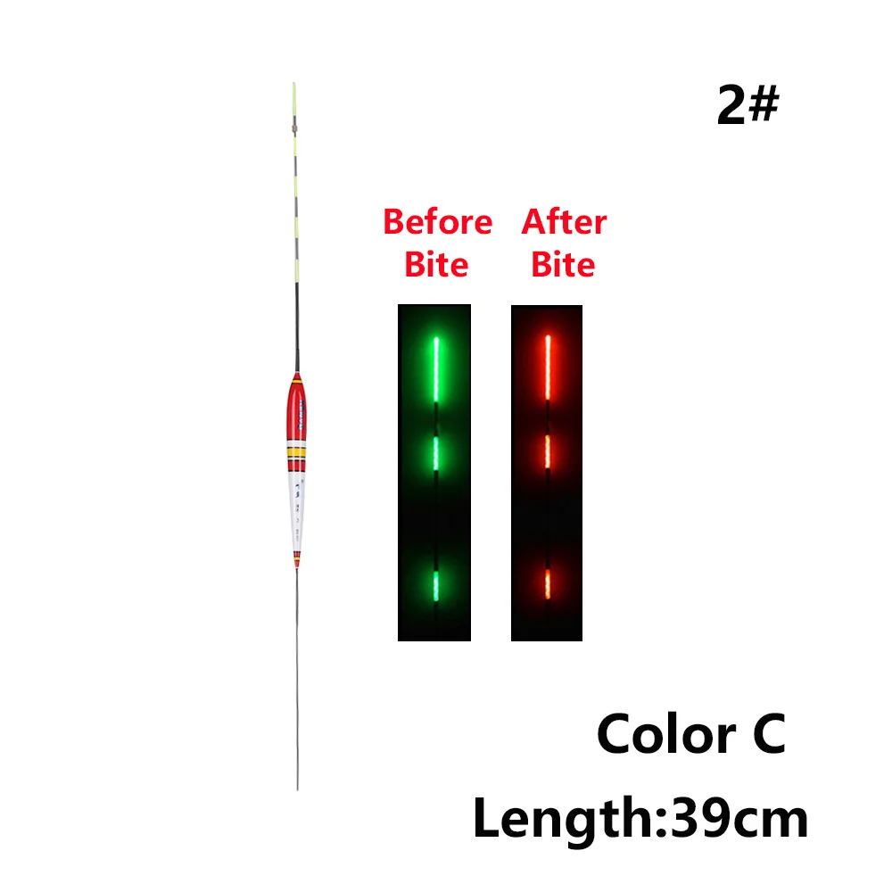 Color C - 2 Умный поплавок для рыбалки, сигнализация для укуса рыбы, приманка для укуса, гравитационный Сенсор, светодиодный Изменение цвета освещения, автоматический ночной электронный буй - Цвет: Color C - 2