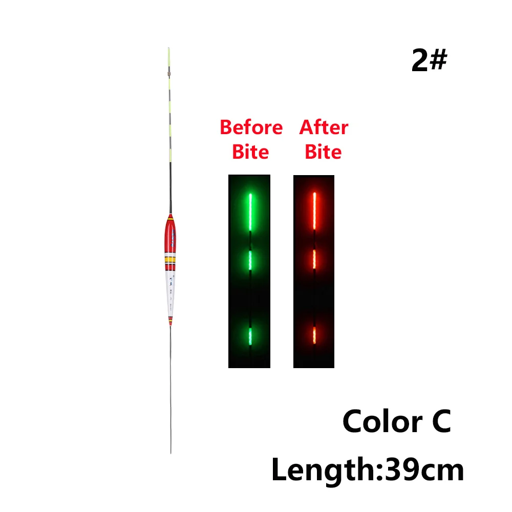 Умный поплавок для рыбалки, сигнализация для укуса рыбы, приманка для укуса, гравитационный Сенсор, светодиодный Изменение цвета освещения, автоматический ночной электронный буй - Цвет: Color C - 2