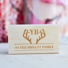 Пользовательский логотип или текст деревянный штамп, деревянная резиновая печать, индивидуальные, Деревянные Штамп для бизнеса, свадьбы, брендинга, события