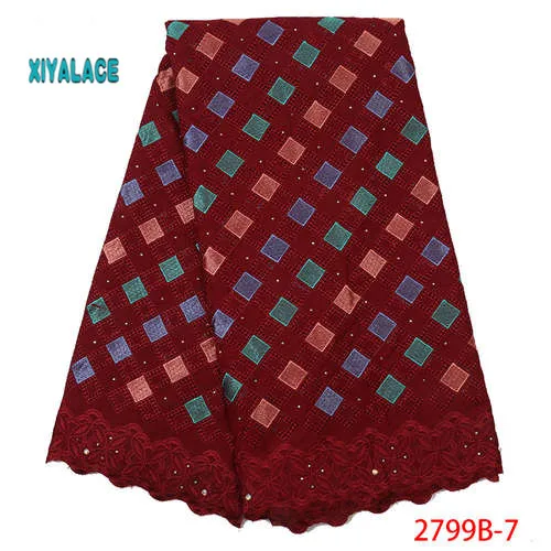Горячая Африканское швейцарское кружево ткани нигерийские кружева ткань высокого качества кружева розовые французские кружева ткань для свадьбы YA2799B-1 - Цвет: Picture 7
