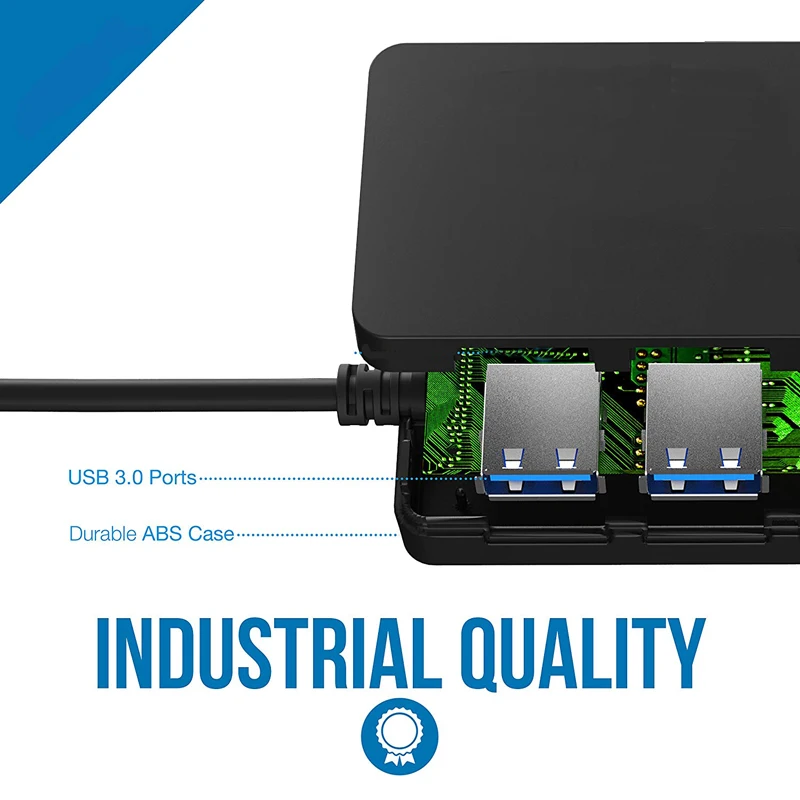 Portas para Laptop Acessórios de Computador Peças de Conector de Proteção de Interface 3.0 tipo c Adaptador de Energia com 4 Cabo Hub Usb 3.1 pc 4 adaptador de energia com 4 portas para