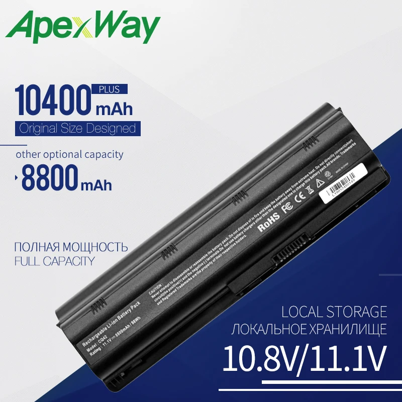 

10400mAh laptop battery for HP PAVILION DM4 DV3 DV5 DV6 DV7 G32 G62 G42 G6 for Compaq Presario CQ32 CQ42 CQ43 CQ56 CQ57 CQ62