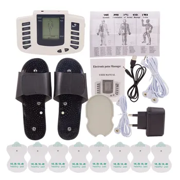 

16PADS En RU ButtonElectric body massage Tens Acupuncture Therapy Machine Electrod Pads Muscle Stimulator Slimming Healthy care