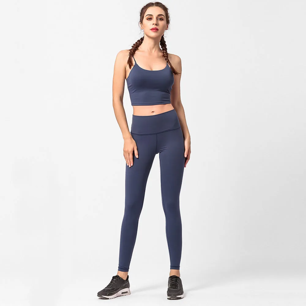 Seamless Fitness Suit 2 piece Sports Shirts Crop Top Seamless Leggings Sport Set Gym Clothes Fitness Tracksuit Workout Set Femme