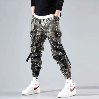 

Mens Streetwear Pants Hip Hop Sweatpants Joggers Trousers Male Tactical Pants Cargo Harem Pants Beam Foot Overalls