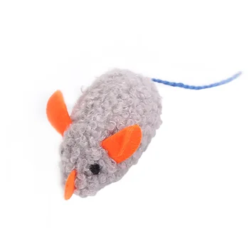 

New Creative Funny Clockwork Spring Power Plush Mouse Toy Cat Dog Playing Toy Mechanical Motion Rat Pet Playing Interactive Toy