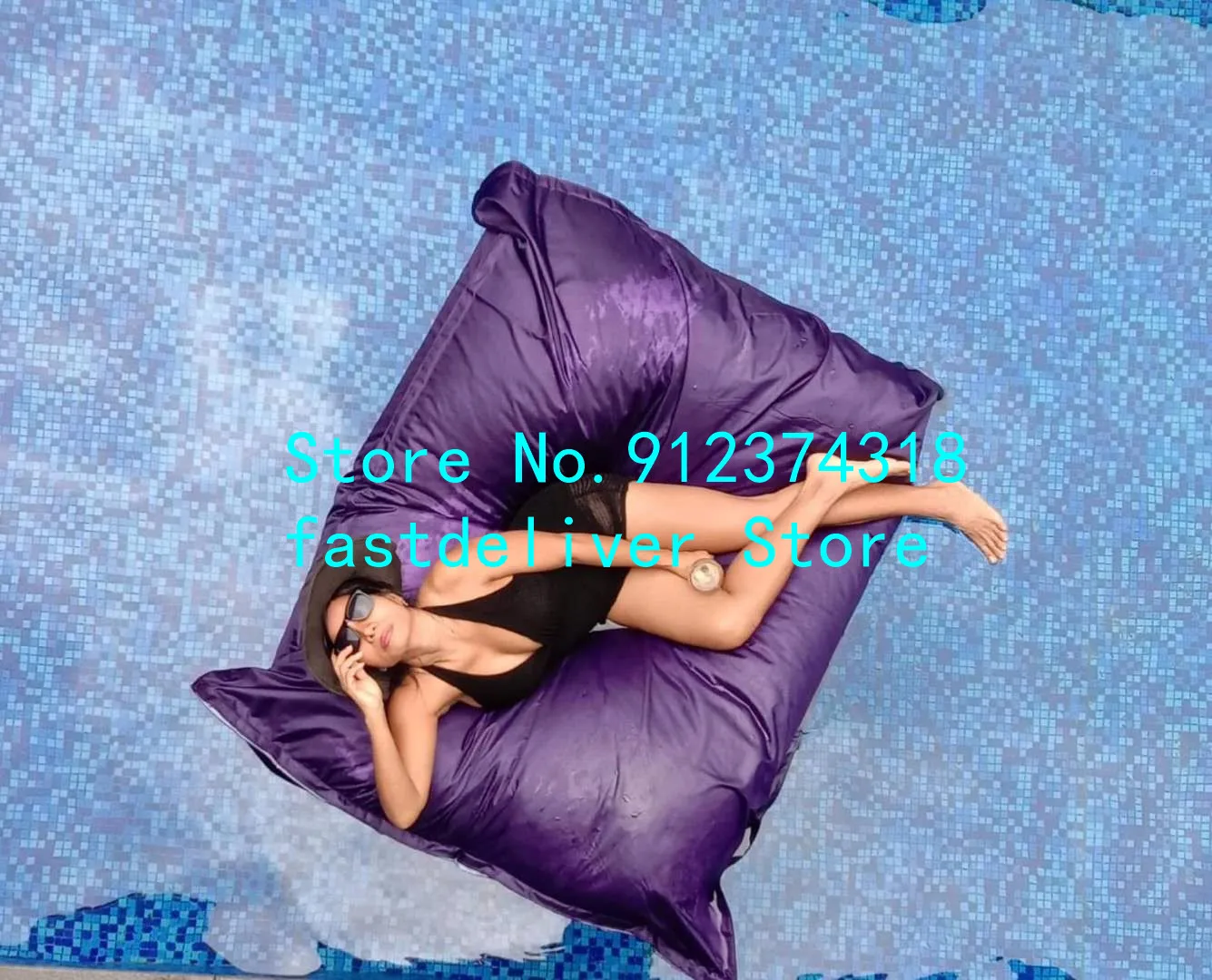 high quality polyester portable modern waterproof outdoor beach floating bean bag, lazy beanbag chair cover only 