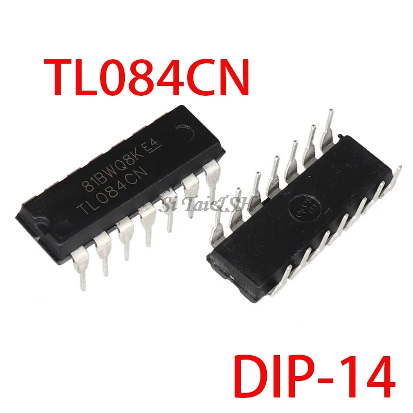 10PCS IC ST DIP-14 TL084CN 
