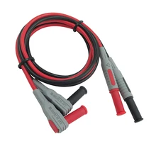 2 шт. 90 градусов двойной 4 мм штекер типа "банан" Мужской Джек силиконовый Тестовый Кабель м/м 1 м