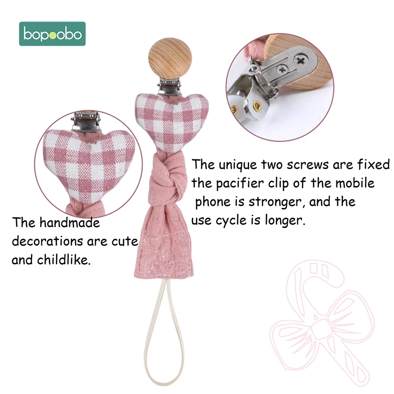 1pc Baby Dummy Pacifier Chain Clip Cotton Cloth Plush Animal Toys Soother Nipples Holder Newborn Toy Feeding Accessories