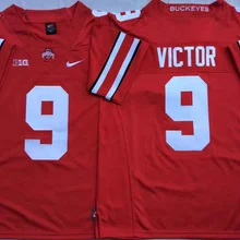 Все стилизованные штат Огайо# Buckeyes Red#9 VICTOR Jersey
