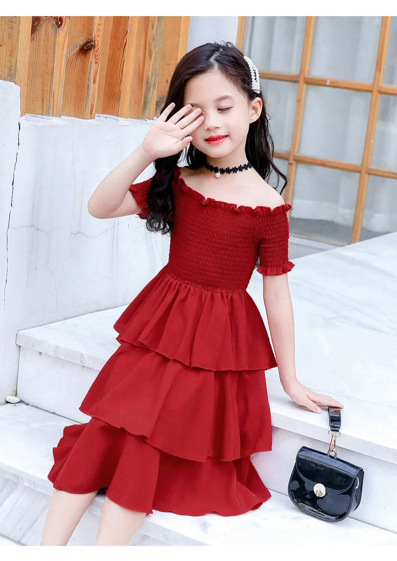 Kids Infant Girl Petals Dress Children 