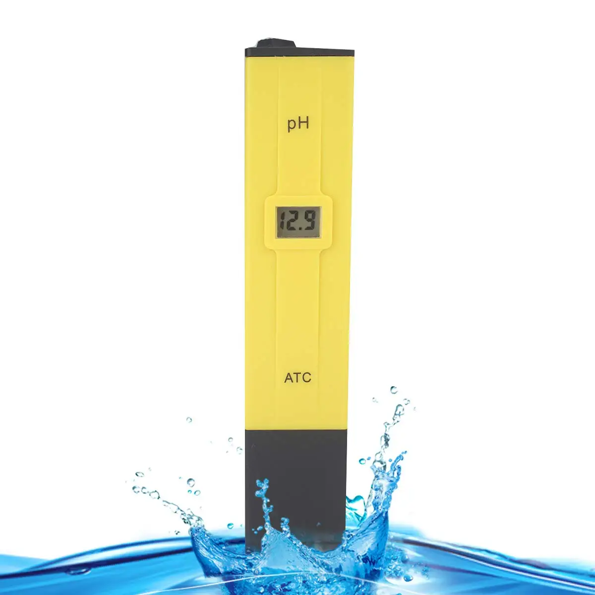 Digital PH Meter Pen PH Tester 0.01 High Accuracy with 2 Standard er Powders for Drinking Pool Soil Aquarium Water