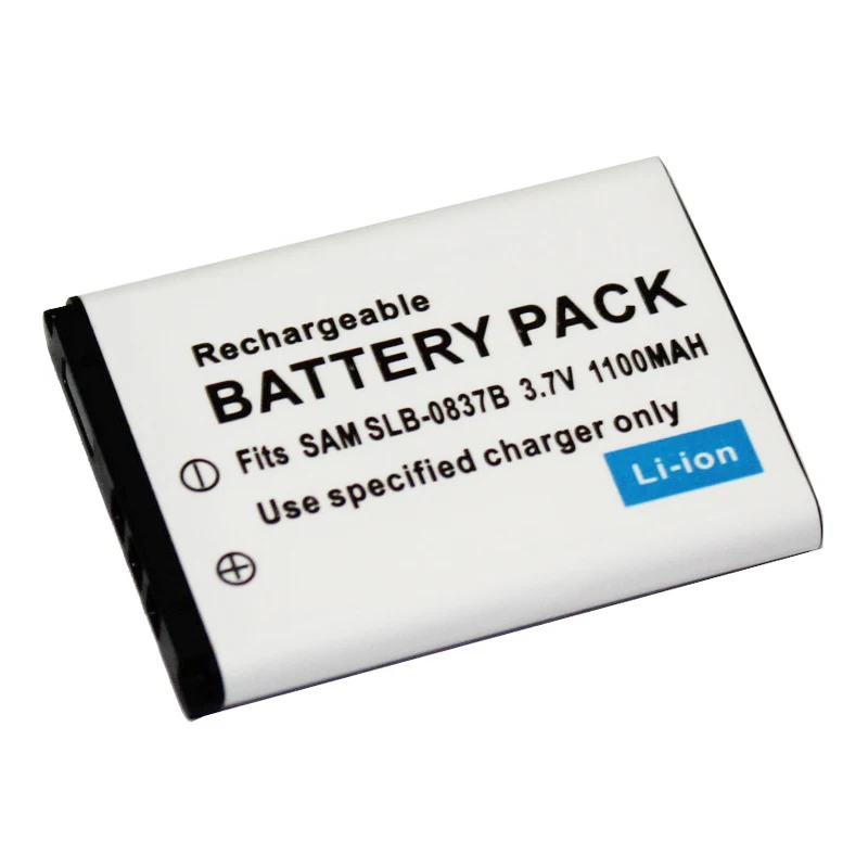 Аккумулятор SLB0837B 1100 мА · ч 1 шт. SLB-0837B дюйма для камеры Samsung Digimax I6 PMP L50 L60 L80 i70 i70S L700