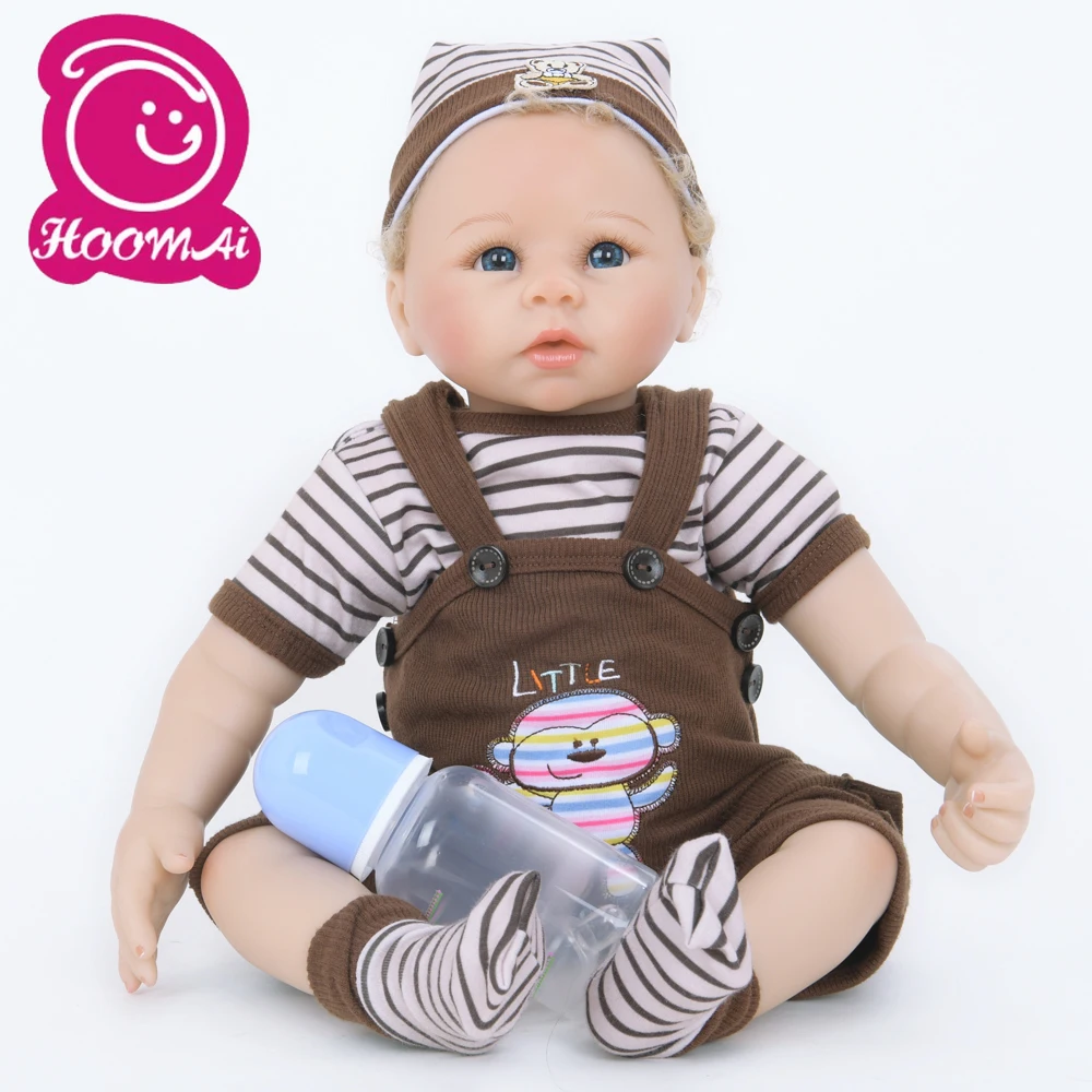 Hot Sale Bebe Reborn Baby Doll Toy Cloth Body 18Inch 45CM Fashion Stuffed Realistic Lifelike Birthday Christmas Gifts | Игрушки и хобби
