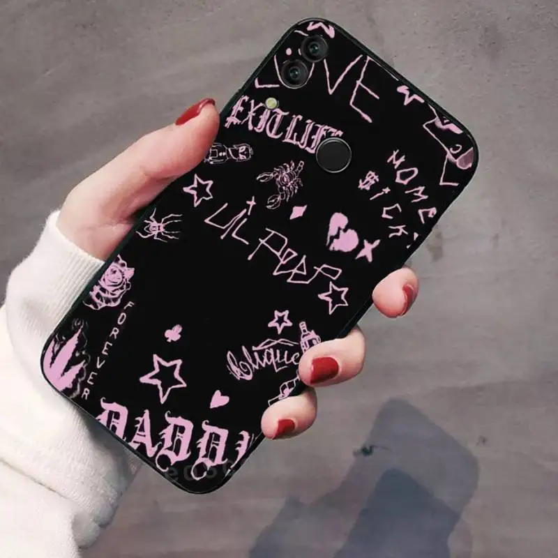 Lil Peep Rapper Bé Trai Hình Xăm Văn Bản Mềm Mại Ốp Lưng Điện Thoại Huawei Honor Xem 7a5.45inch 7c5.7inch 8x 8a 8c 9 9X10 20 10i 20i Lite Pro waterproof case for huawei