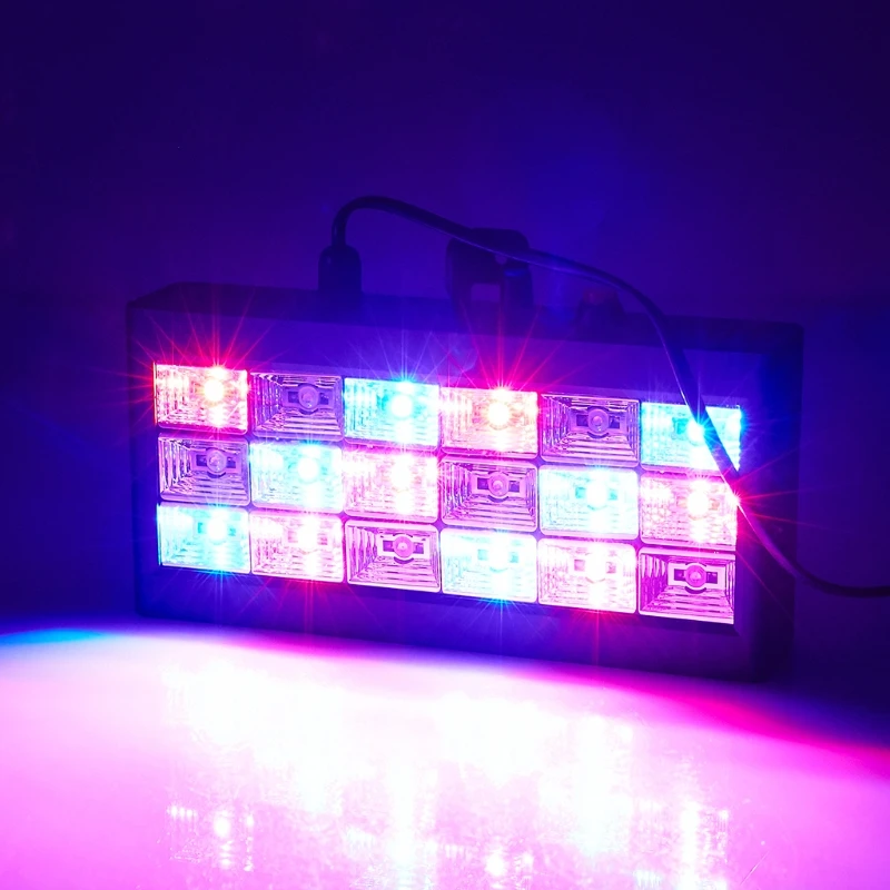 18 LED RGB Light LED Disco Projector Stage Light For DJ Club Disco KTV Stage Party Colorful Light Stage Effect Lamp EU Plug 18 LED RGB Light LED Disco Projector Stage Light For DJ Club Disco KTV Stage Party Colorful Light Stage Effect Lamp EU Plug