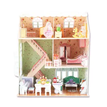 

Dreamy Dollhouse: 3D Puzzle Cubic Fun Doll`s House Puzzle 160 p`ces P645h 8+