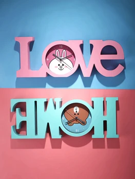 

Creative Pink Wall Clock Large Bedroom Modern Design large mute kitchen Wall Clocks Decorative Living Room Novelty Watch II50BGZ