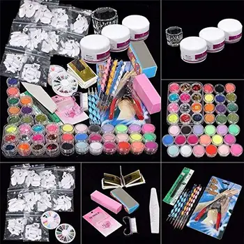

Nail Art Set Acrylic Nail Powder Glitter Brush Nail Art Tools Kit Set
