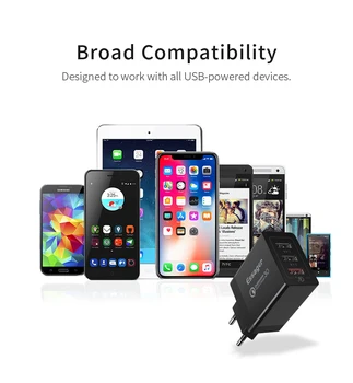 

USB Wall Charger 3Ports 30W Quick Charge QC3.0 for iPhone Samsung EU UK US Plug