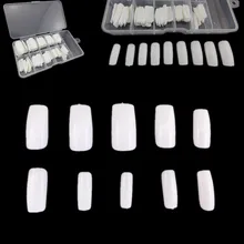 Горячая 500 шт OPP пакет французский относится к кончику ногтя DIY накладные ногти палочки полностью поддельные ногти маникюр