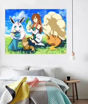 

[Self-Adhesive] 3D Pokemon 613 Japan Anime Wall Stickers Mural Decal Wall Murals AJ WALLPAPER Belly