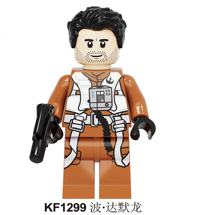 Строительные блоки juguetes Wars Baby Yoda Rey PoE Dameron мандалор Джанго Фетт драбатан фигурки подарок игрушки для детей KF6111