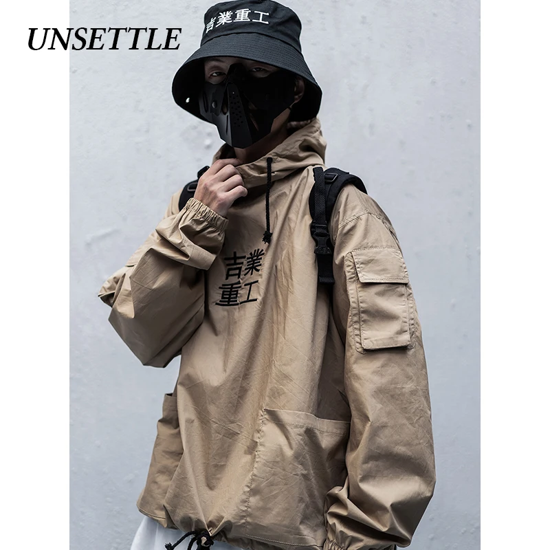 UNSETTLE 2020SS мужские/женские мужские куртки с капюшоном и вышивкой тактика плеча