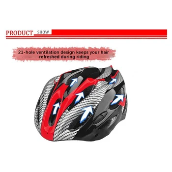 Cycling Safety Helmet Outdoor Motorcycle Bicycle 21 Hole Integral Helmet Adjustable Adult Unisex Mountain Road Bike Safety Cap 2