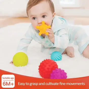 

Baby massage tactile ball multi-texture grab ball soft toy