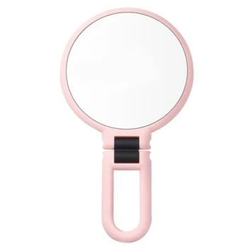 

10X Magnifying Makeup Mirror Cosmetic Led Locking Suction Cup Bright Diffused Light 360 Degree Rotating Cosmetic Makeup Pink
