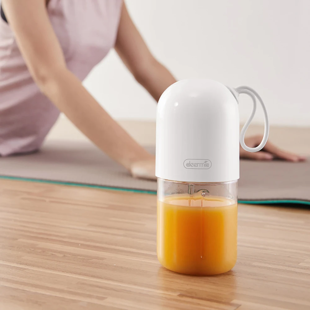 Origianl Deerma Juicer 300ml Portable Electric juicer Multipurpose Wireless Mini USB Rechargable Juice Cup Fruit Mixer 3