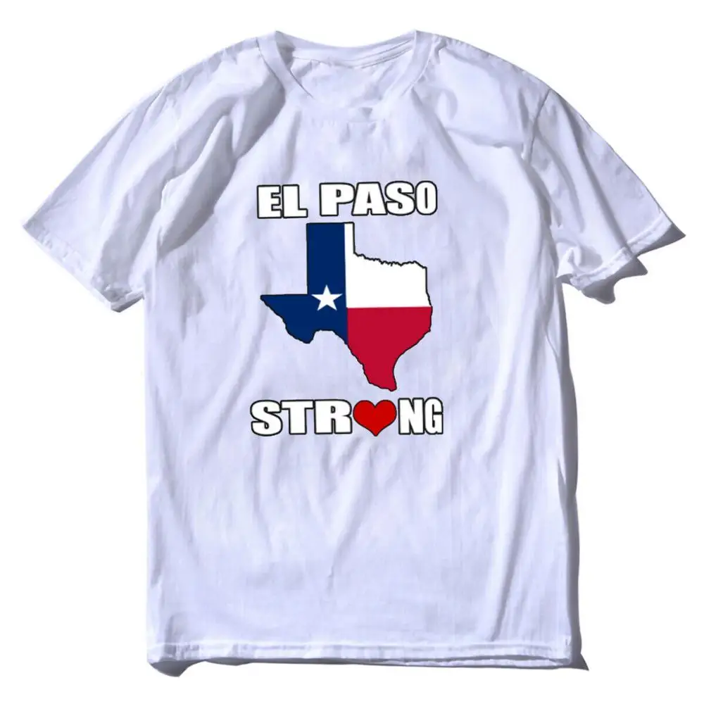 

New Arrival El Paso Strong T Shirt Texas American Flag Tshirt Digital Print Crewneck Soft Cotton Tee Tops