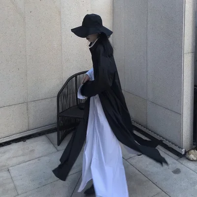 New Dark Spring style loose side slit super long