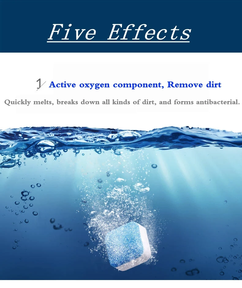 XinChen 3/6/12pcs Washing Machine Cleaner Washer Cleaning Detergent Effervescent Tablet Washer Cleaner