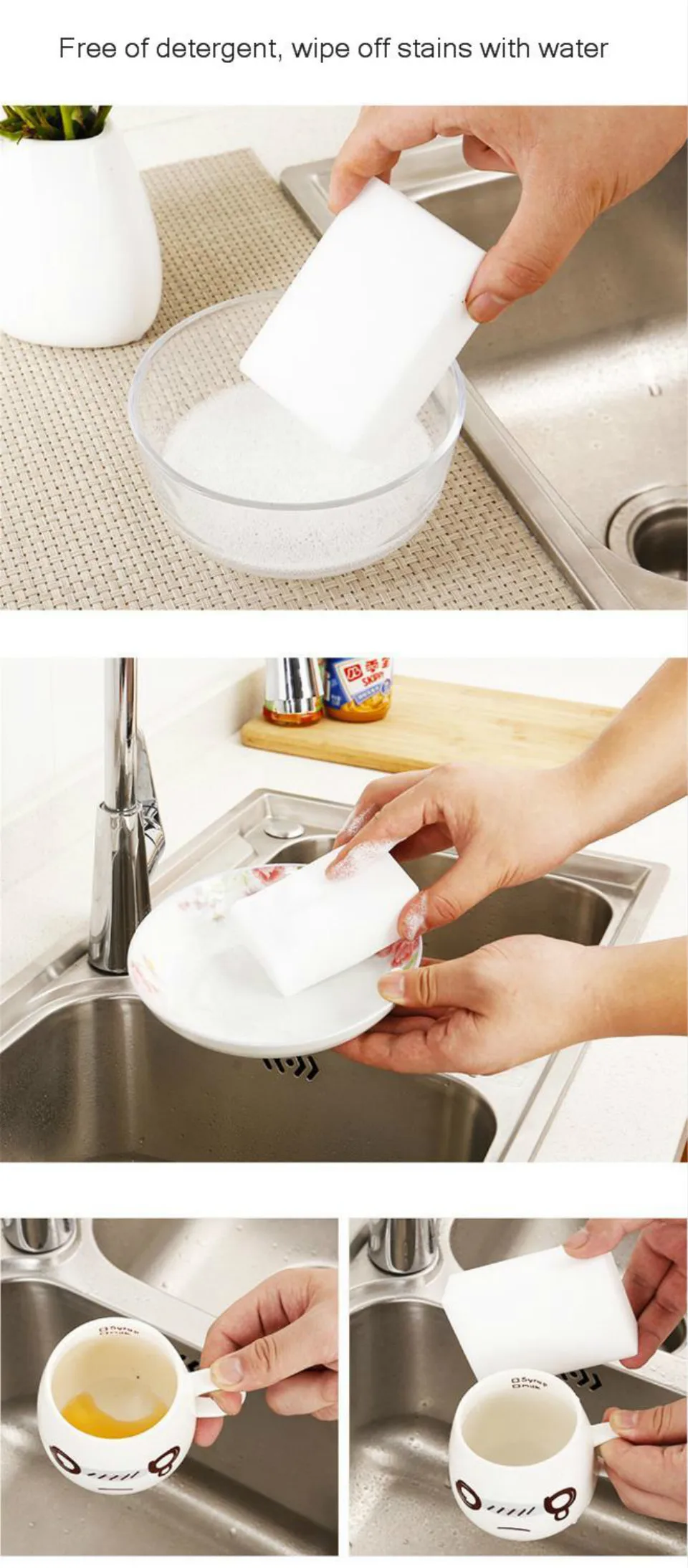Волшебные губки Чистящая тарелка Меламиновый ластик пенопласт для очистки окна для кухни аксессуары для мебели ванной комнаты автомобиля Eponge