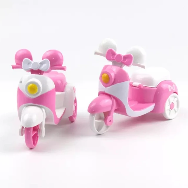 Minnie - Véhicule Scooter avec Side-Car et Figurine 7,5 cm - Jouet pour  enfants dès 3 ans rose 