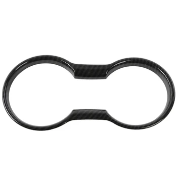 

Cup Holder Cover Fit for Ford Mustang 2015+ Carbon Fiber Interior Trim Molding
