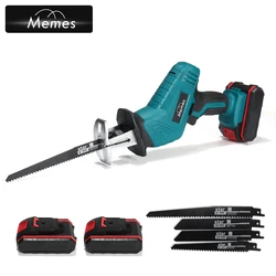 Scie alternative sans fil 21V, vitesse réglable, scie sabre, coupe du bois et du métal, Kit d'outils électriques avec batterie 