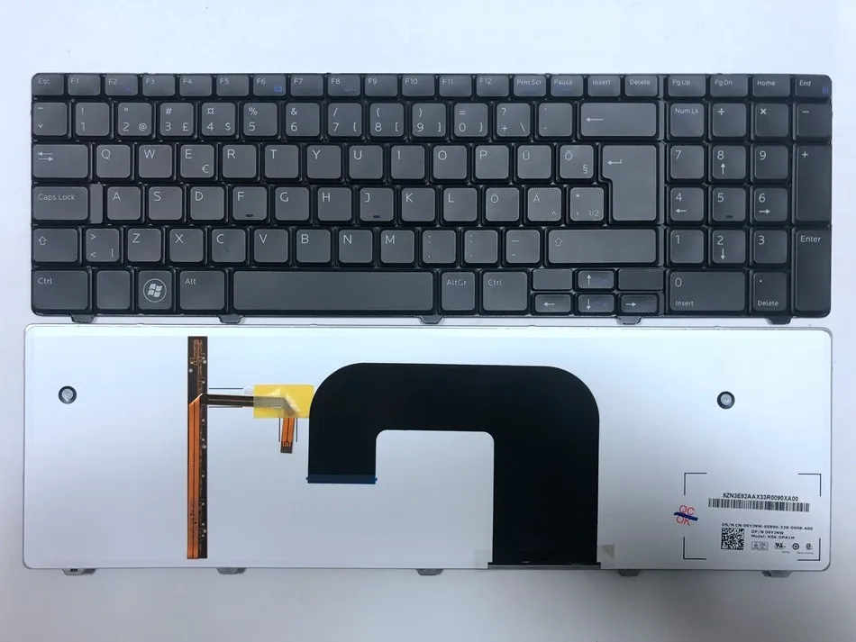 

Estonia Brazil Bulgarian Sweden Laptop keyboard For DELL Vostro 3700 V3700 I7-720 Europe Backlit&NoBacklit