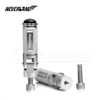 

Silver CNC Aluminum Universal Motorcycle Motor Bike Folding Footrests Footpegs Foot Rests Pegs Rear Pedals Set Parts D40