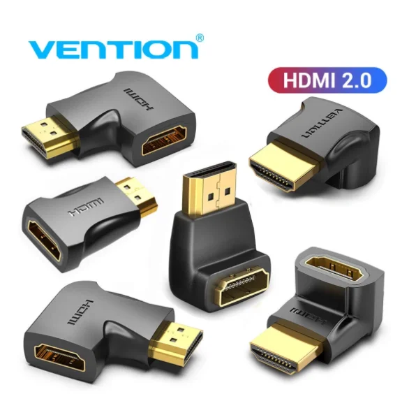 Адаптер-переходник Vention HDMI адаптер 90 270 градусов под прямым углом конвертер