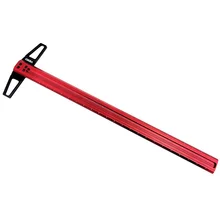 Imperial 12 a 30 Polegada precisão da liga de alumínio carpintaria scriber posicionamento marcação t régua 1/32 Polegada por furo com furo da pena