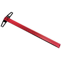 Règle impériale en T de 12 à 30 pouces, en alliage d'aluminium, marquage de positionnement de précision pour le travail du bois, 1/32 pouces par trou avec trou de stylo 