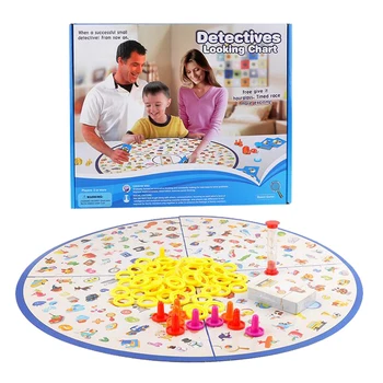 

Detectives Looking Chart Kids Board Games 2-4 Players Children Learning Board Games Seeking Game