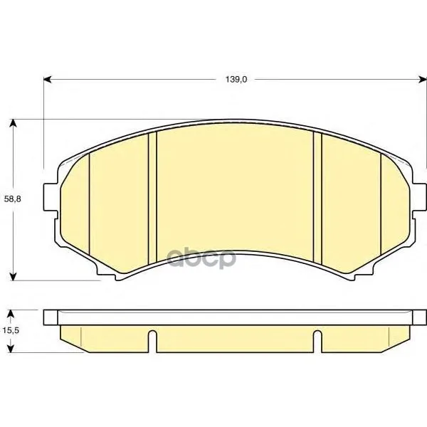 Колодки Тормозные Mitsubishi Pajero Iii Long Wagon 0006 3.5/2.5td Передние Girling 6132469 Girling арт. 6132469